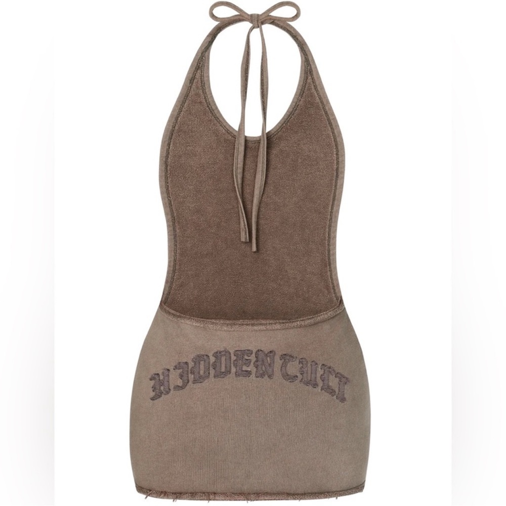 EXTREMELY Rare Hidden Cult Distressed Backless Mini Dress